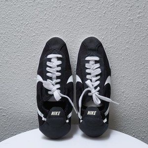 Nike Tenkay Low elastic mat black white shoes 8.5